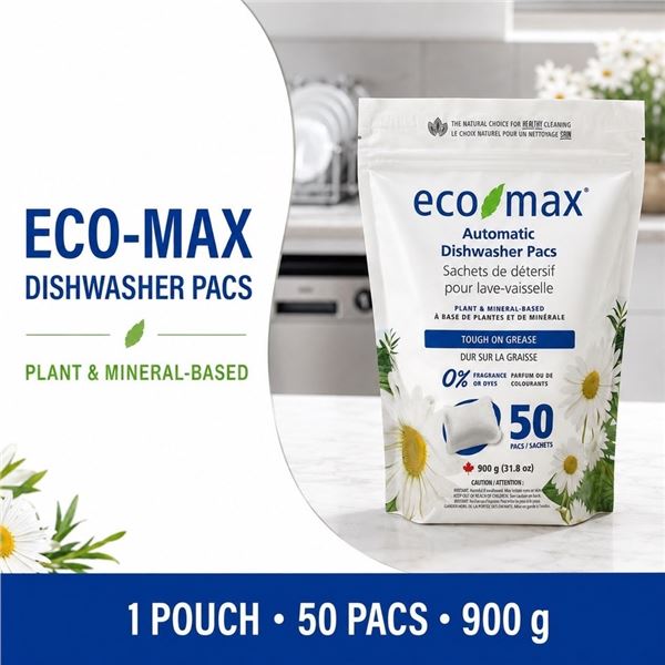 ECO-MAX 50 DISHWASHER PACKS