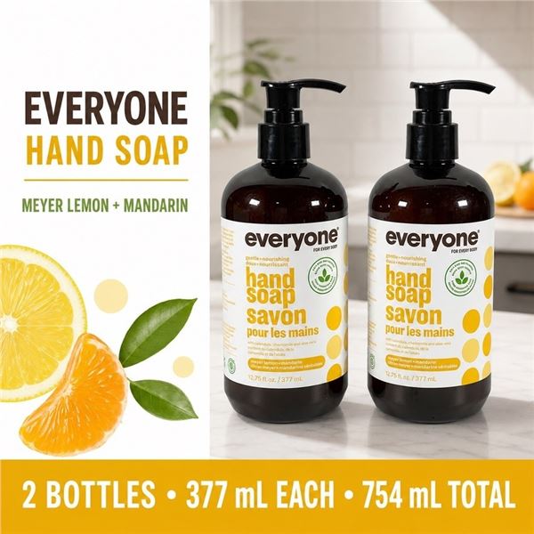 2 EVERYONE HAND SOAP MEYER LEMON 377ML