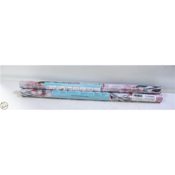 NEW 3 PACK COAVAS STAINED WINDOW PRIVACY FILM
