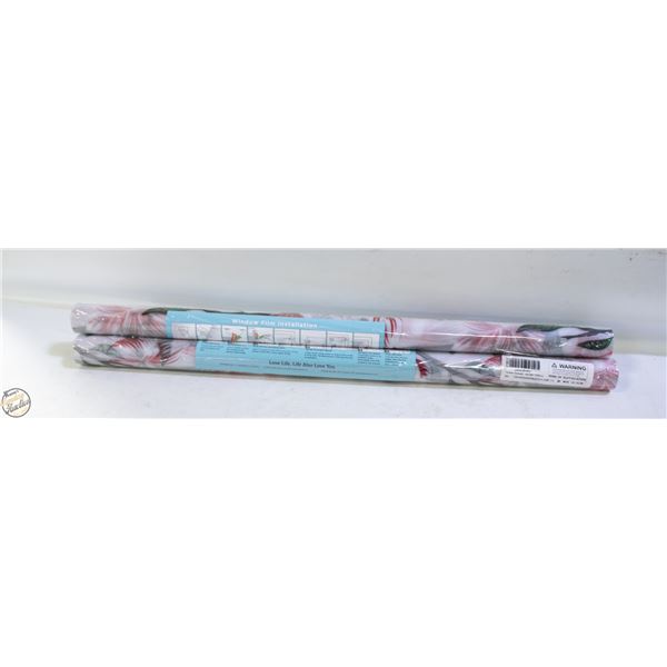 NEW 3 PACK COAVAS STAINED WINDOW PRIVACY FILM