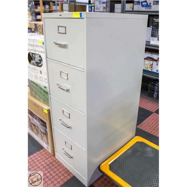 4 DRAWER FILE CABINET H-52" W-18.5" L-27.5"