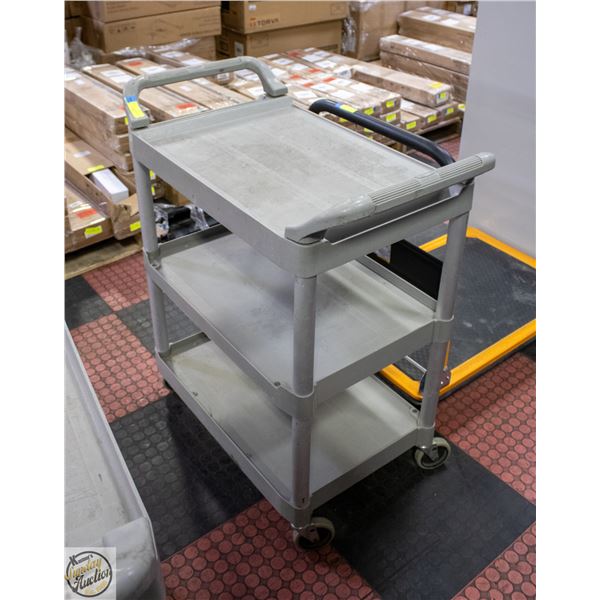 RUBBERMAID COMMERCIAL PRODUCTS 3-TIER ROLLING CART