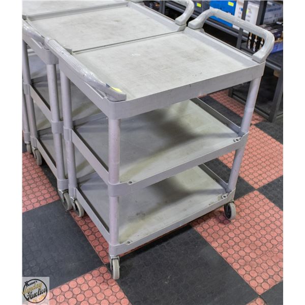 RUBBERMAID COMMERCIAL PRODUCTS 3-TIER ROLLING CART