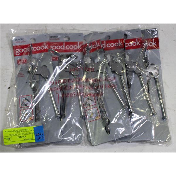 6 BRAND NEW 2-1 GOODCOOK MANUAL CAN OPENERS