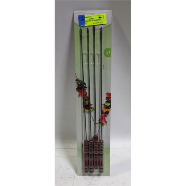 NEW METALTEX 4PK BARBECUE SKEWERS