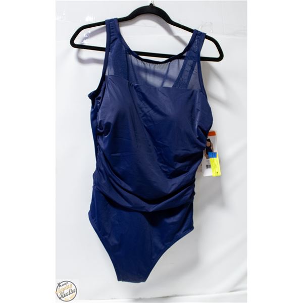 NEW WOMEN SZ 16 MIRADONNA BY MIRACLESUIT NAVY BLUE