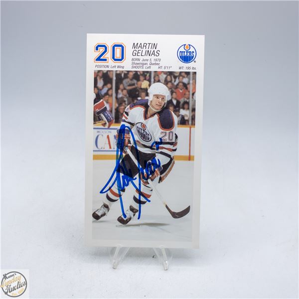 EDMONTON OILERS #20 MARTIN GELINAS