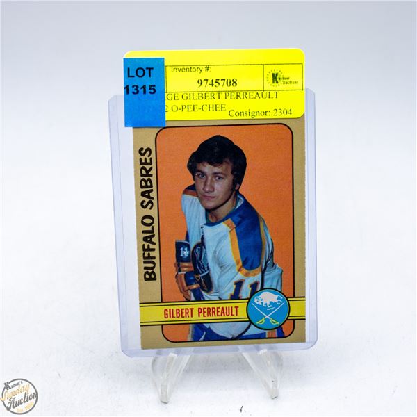 VINTAGE GILBERT PERREAULT 1971-72 O-PEE-CHEE