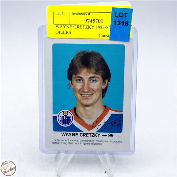 WAYNE GRETZKY 1983-84 WITH OILERS