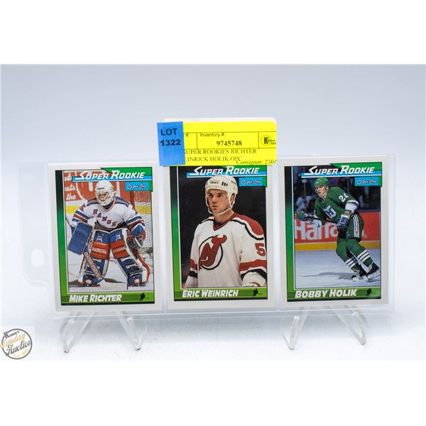 3 SUPER ROOKIES RICHTER WEINRICK HOLIK OPC