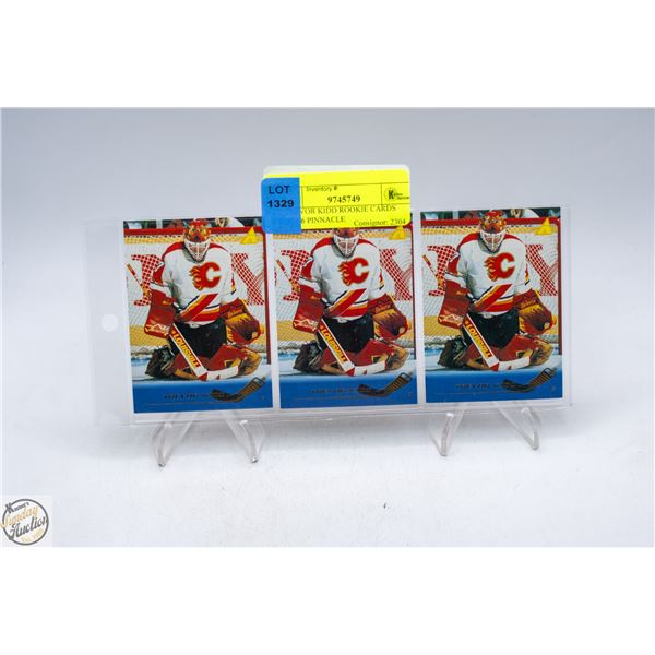3 TREVOR KIDD ROOKIE CARDS 1995-96 PINNACLE