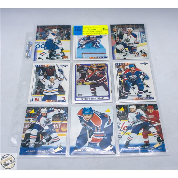 9 EDMONTON OILERS SLEGR RANFORD BUCHBURGER ETC