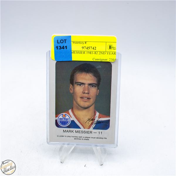 MARK MESSIER 1981-82 2ND YEAR OILERS