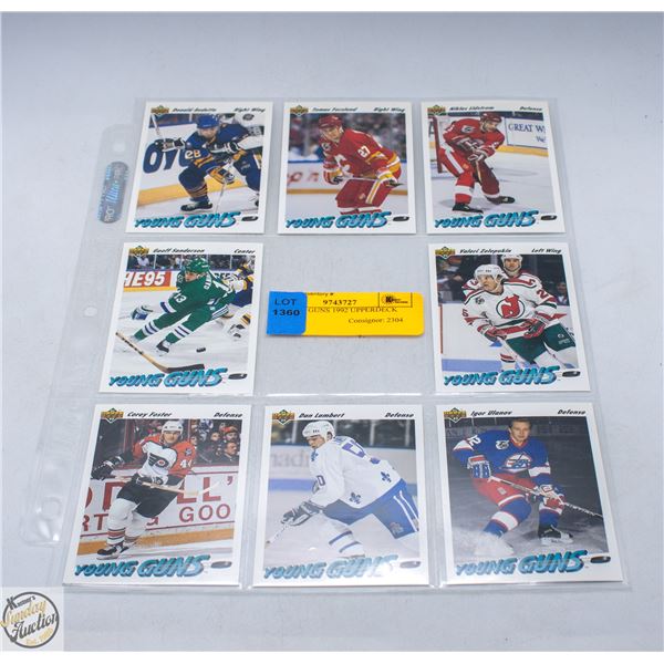 8 YOUNG GUNS 1992 UPPERDECK
