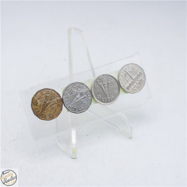 #5298-1943 TOMBAC NICKEL, 1945 NICKEL, 1945/2005