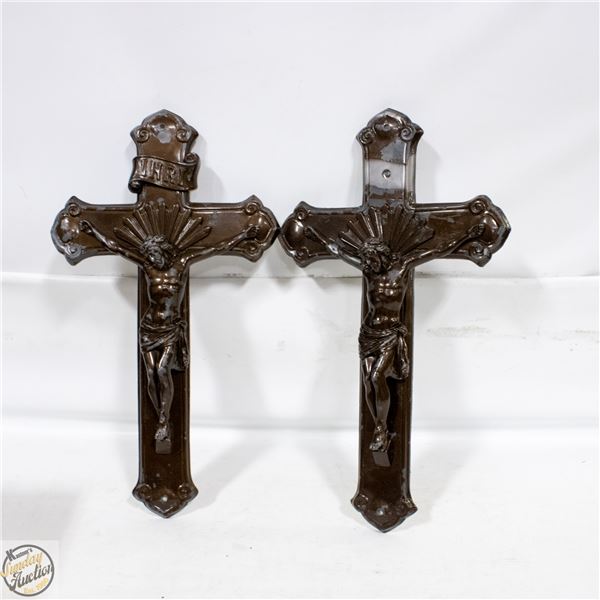 2 HEAVY METAL CROSSES 16"