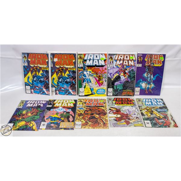 LOT OF 10 IRON MAN COMICS