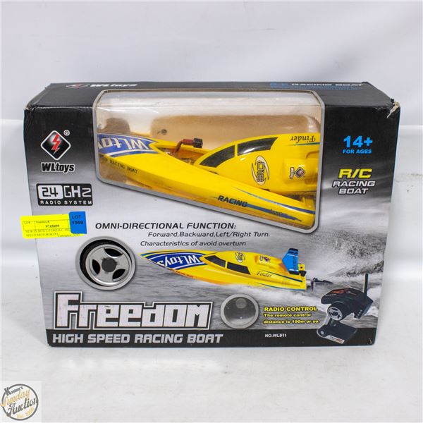 NEW IN BOX 2.4 GHZ R.C. HIGH SPEED MOTOR BOAT