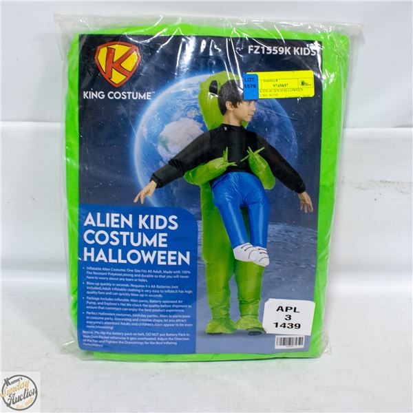 NEW KIDS ALIEN HALLOWEEN COSTUME WITH