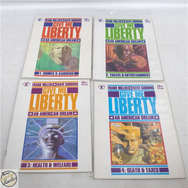 FRANK MILLER & DAVE G GIVE ME LIBERTY COMICS #1-4