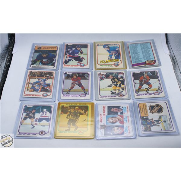 LOT OF 12 - 1978-1981 OPC STAR CARDS INCLUDING