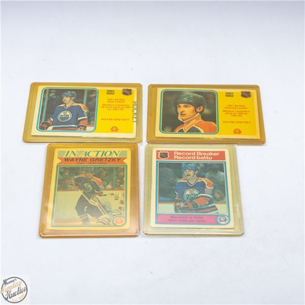LOT OF 4 - 1982 WAYNE GRETZKY CARDS