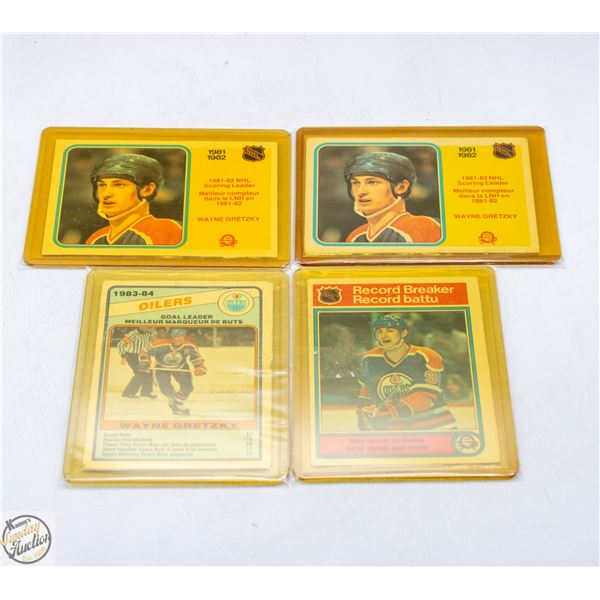 4X 1982 OPC WAYNE GRETZKY CARDS