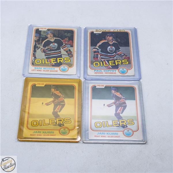 4X 1981 OPC CARDS INCLUDES #107 KURRIE (ROOKIE)