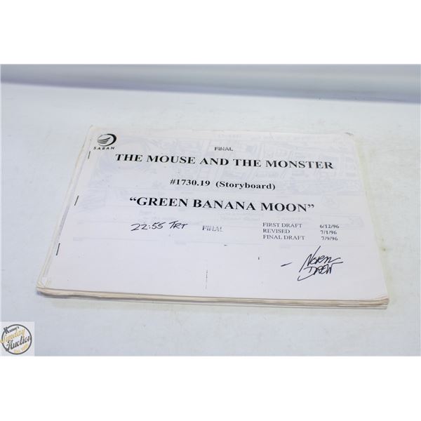 1996 MOUSE & MONSTER STORYBOARD
