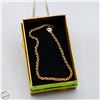 Image 1 : 10K GOLD ROPE STYLE BRACELET STAMPED ITALY TOB