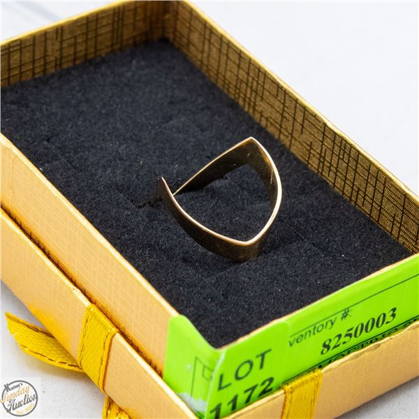 10K GOLD GEMOETRIC SHAPE RING 1.80 GRAMS SIZE 6
