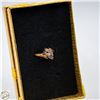 Image 1 : VINTAGE 10K GOLD RING WITH TOURMALINE, TOPAZ,