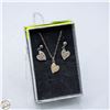 Image 1 : VINTAGE STERLING SILVER SPANISH STYLE HEART