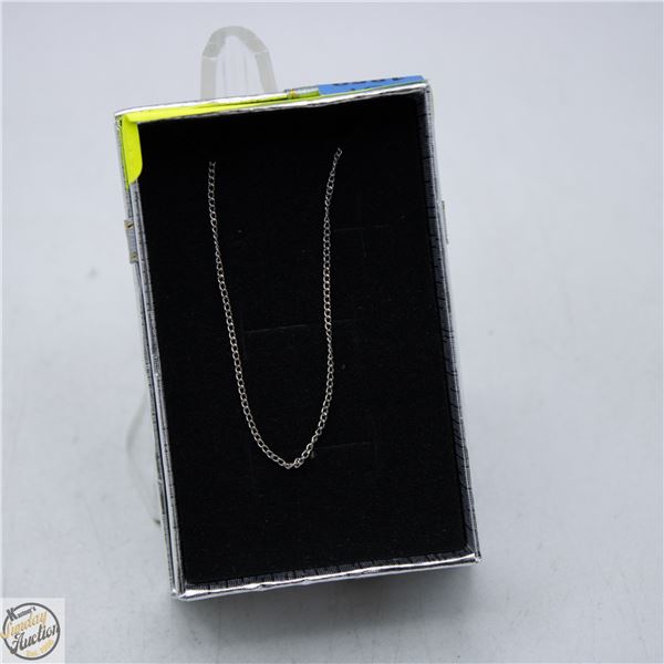 925 STERLING SILVER CURB CHAIN NECKLACE 18"