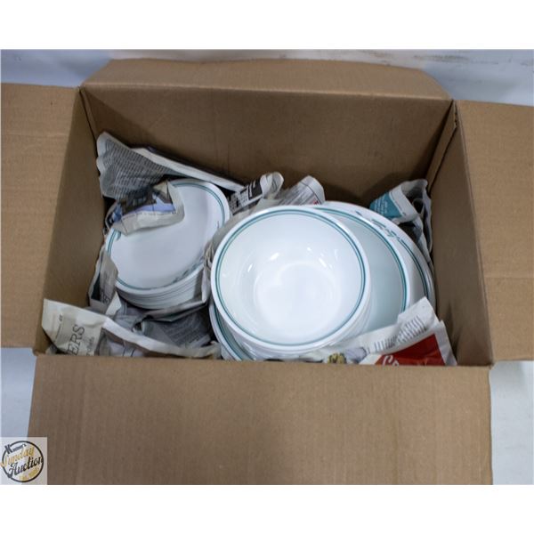 VINTAGE LATE 1980 CORELLE DISHES, ROSE MARIE MOTIF