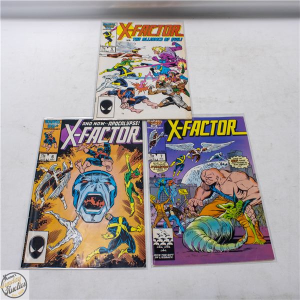 VINTAGE MARVEL X-FACTOR COMICS #5/6/7