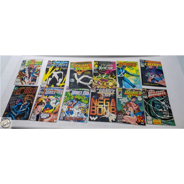 12 VINTAGE MARVEL X-MEN COMICS