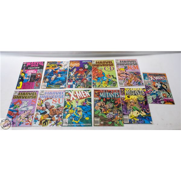 10 VINTAGE MARVEL X-MEN COMICS