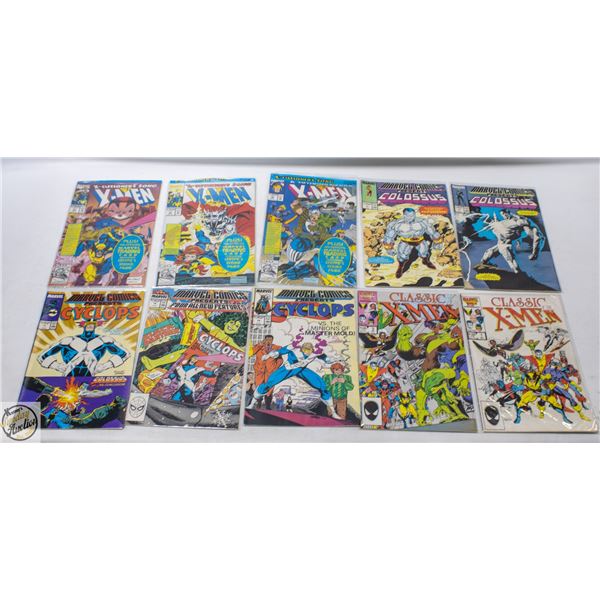 10 VINTAGE MARVEL X-MEN COMICS