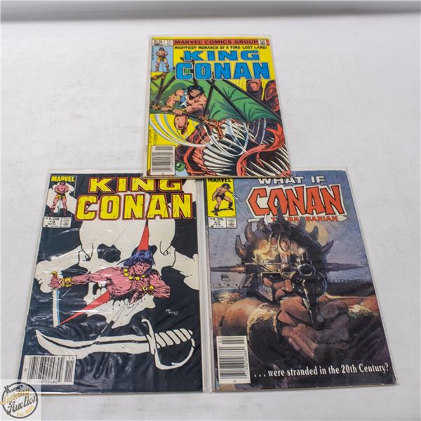 VINTAGE KING CONAN COMIC BOOKS #13/19/43