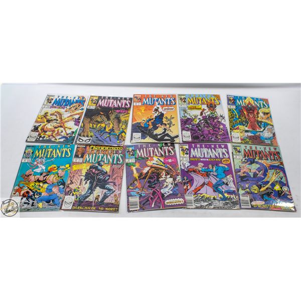 10 VINTAGE MARVEL  NEW MUTANTS COMICS