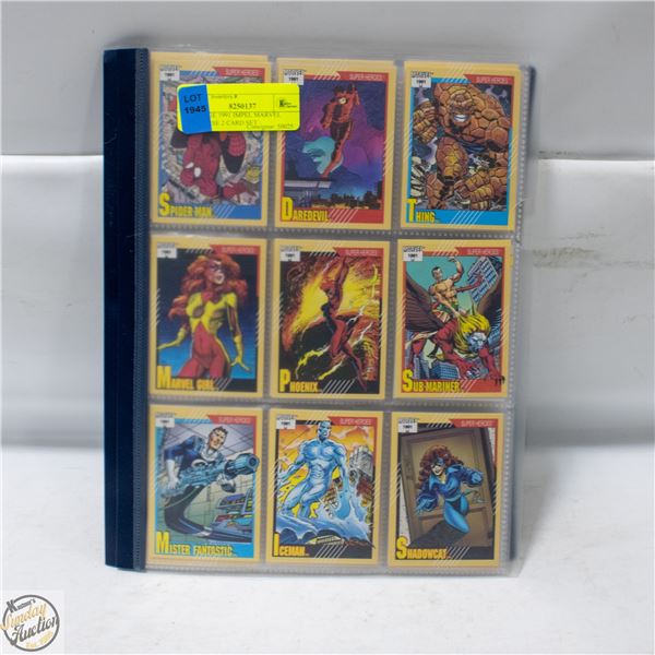 VINTAGE 1991 IMPEL MARVEL UNIVERSE 2 CARD SET