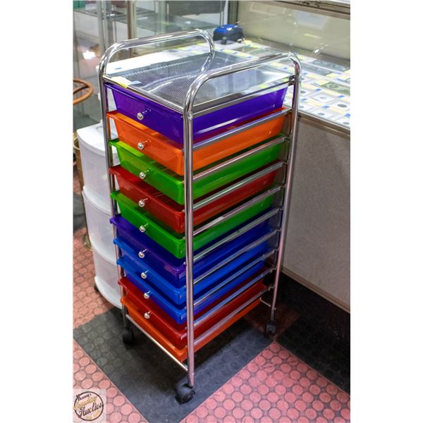 10 DRAWER WHEELED ORGANIZER