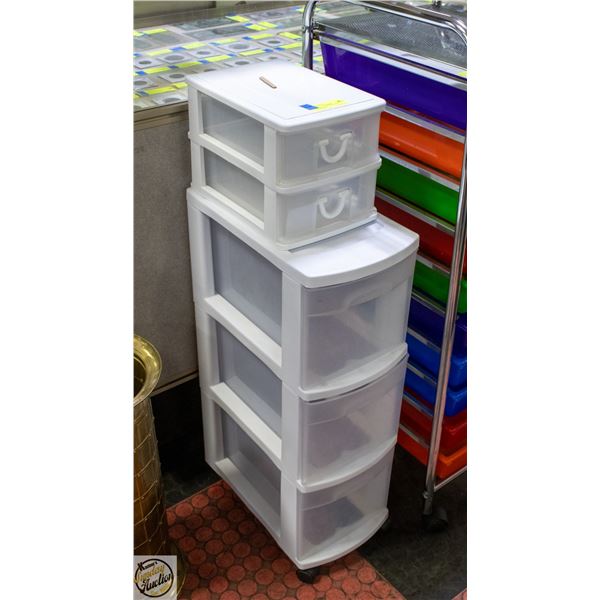 3 DRAWER AND 2 DRAWER ORGANIZER
