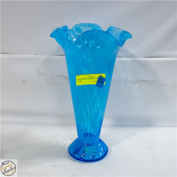 BLUE MCM CANADIAN ATLAGLASS VASE