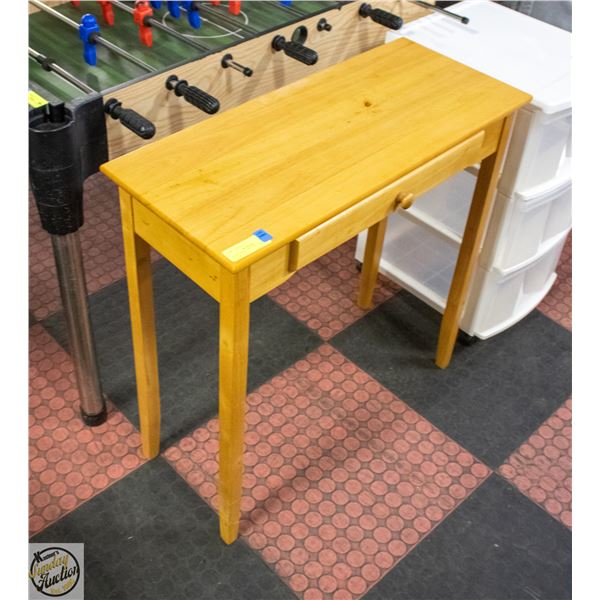 WOOD SMALL WRITING DESK 28"X28"X12"