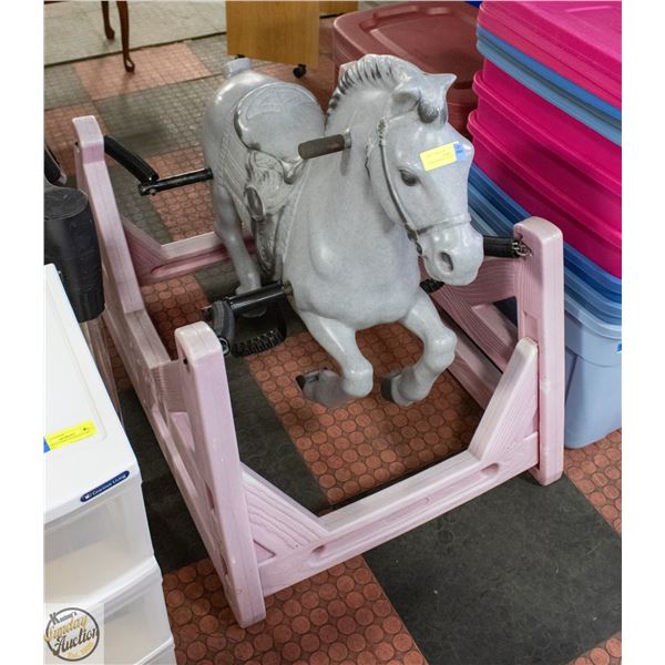 KIDS ROCKING HORSE ON SPRINGS