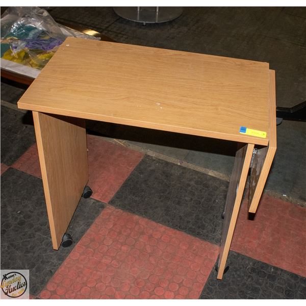 ROLLING CART WITH FLIP DOWN TABLE 26"X26"X16"