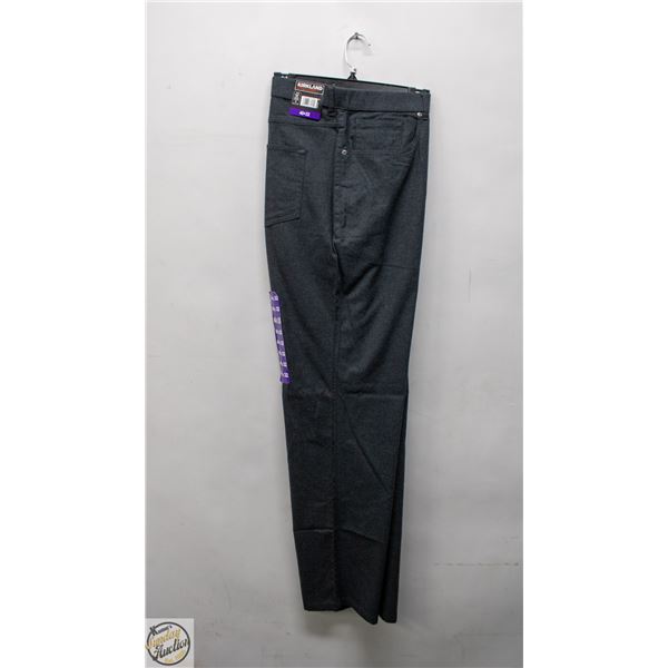 NEW KIRKLAND MENS 40 X 32 BRUSHED 5-POCKET PANTS