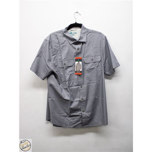 NEW SIERRA DESIGNS MEN'S SHORT SLEEVE BUTTON SHIRT